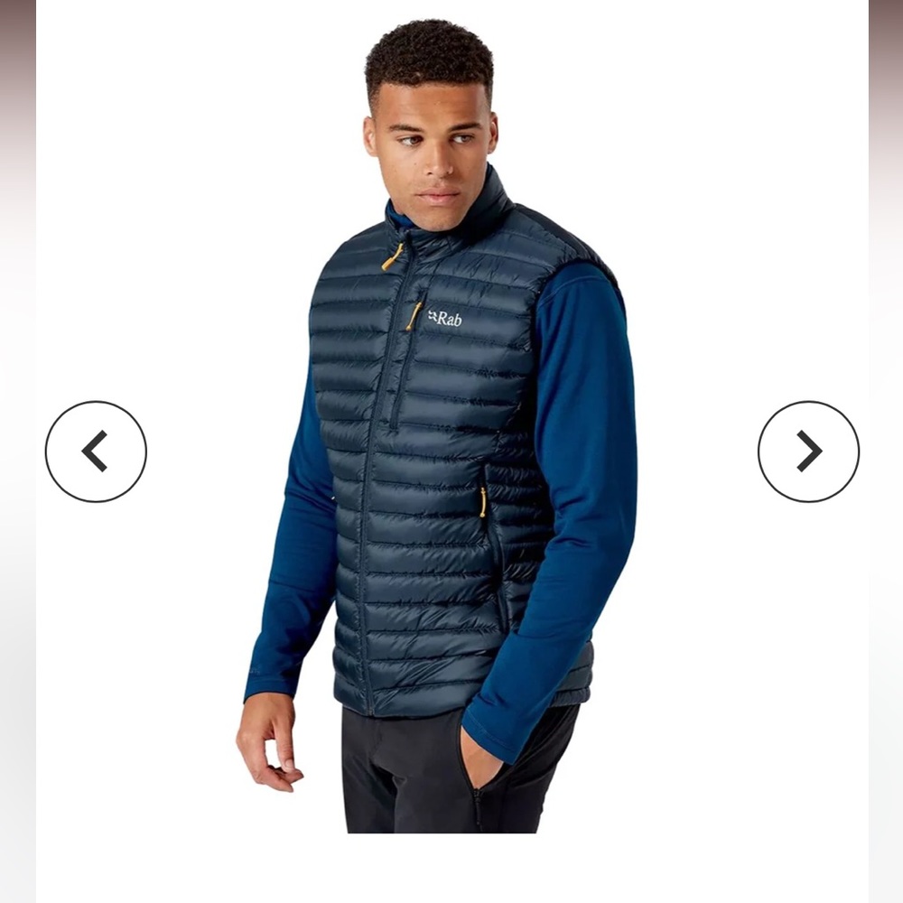NWOT! RAB microlight vest- Men’s Small- color- Beluga